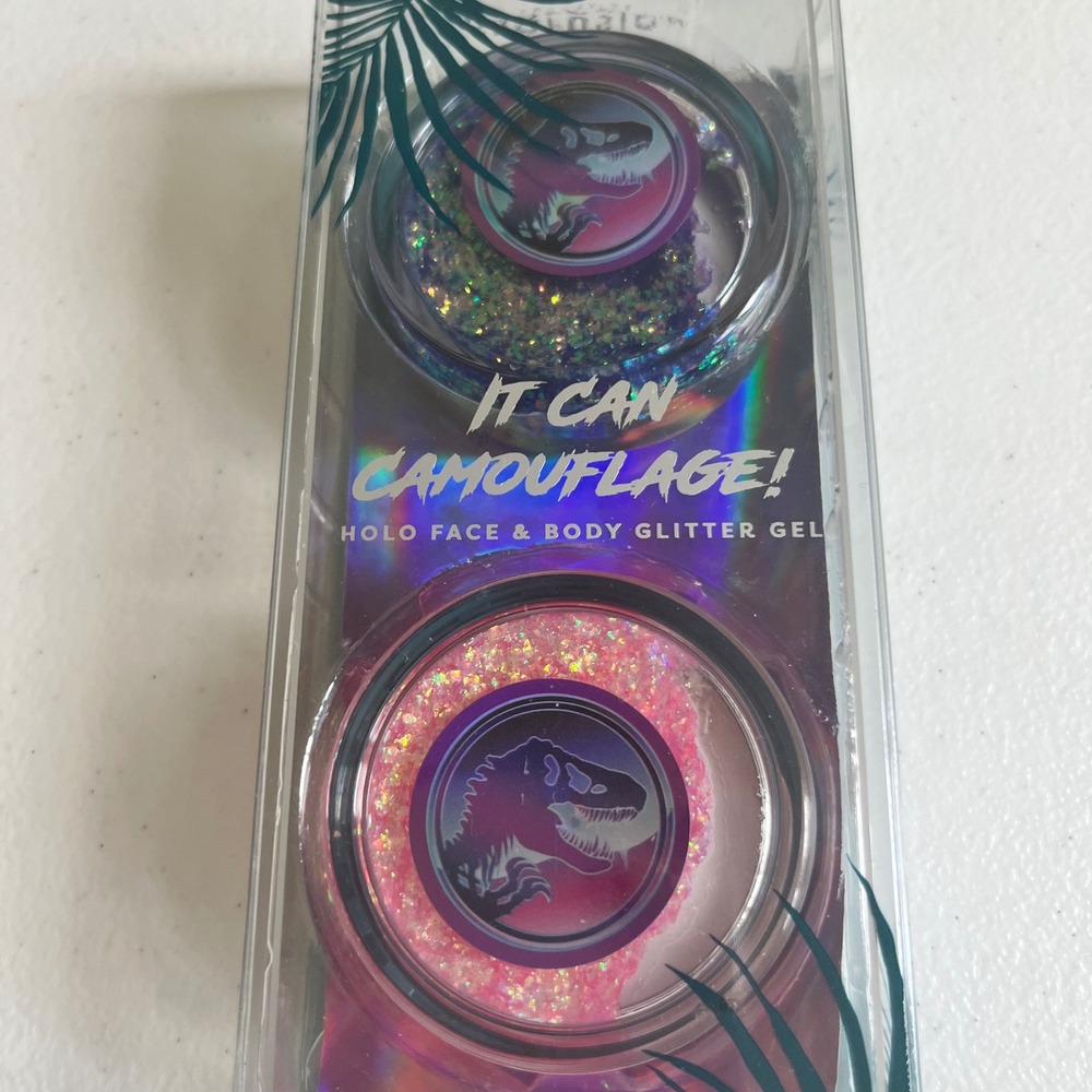 Jurassic World Profusion Cosmetics Holo Face & Body Glitter Gel, IT CAN‎ CAMO